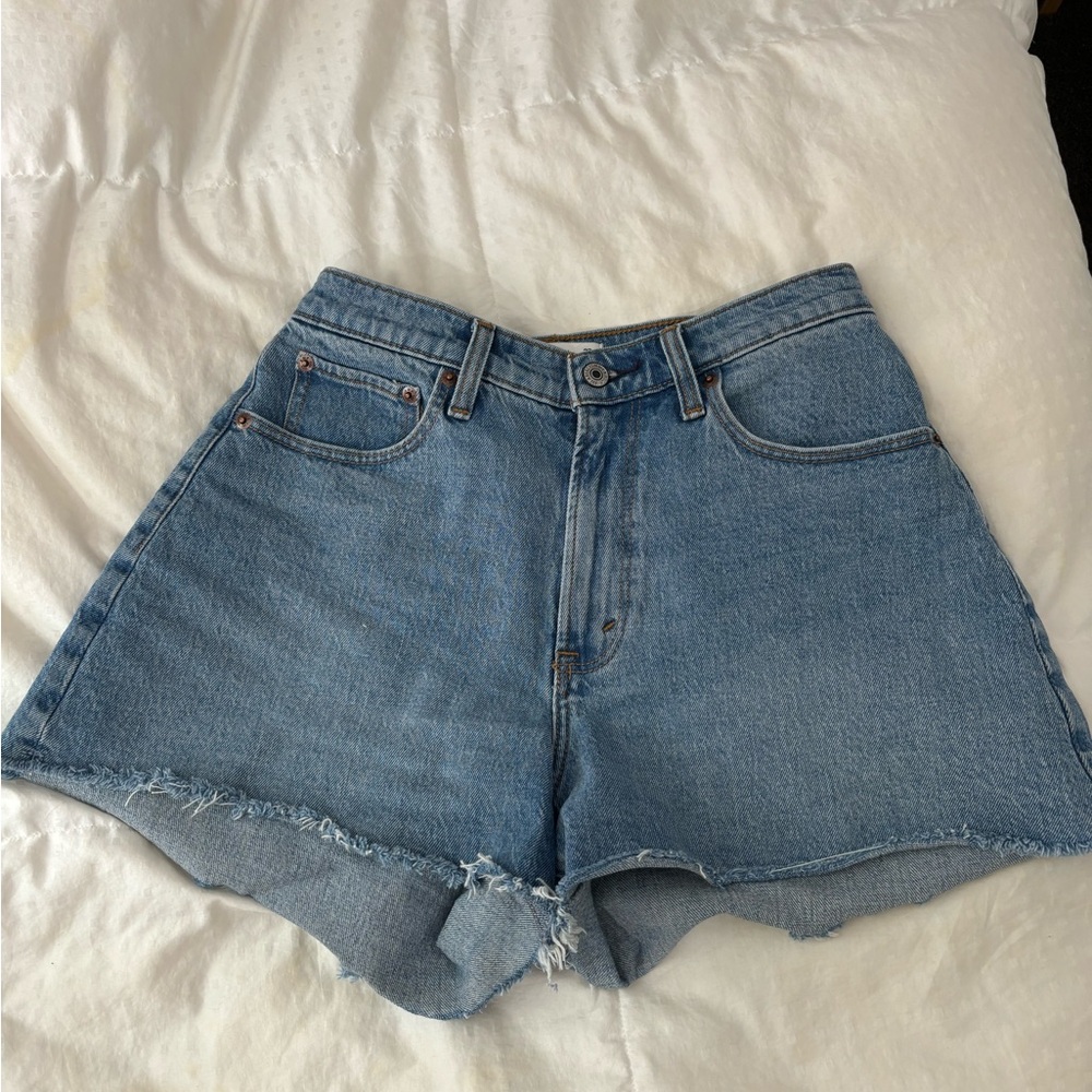 Abercrombie Curve Love High Rise Cutoff Shorts